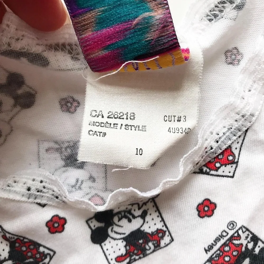 Vintage Disney Mickey Mouse crop tank top 10Y - Picture 5 of 6